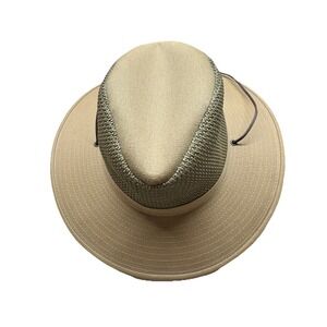H1H‎ Medium Henschel Hat Company Made USA Tan Leather Strap Nice Quality